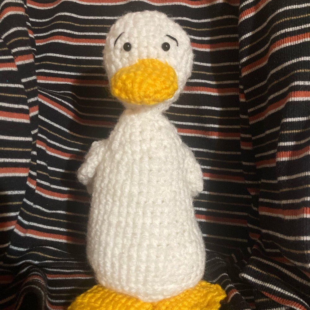 Adorable crochet Duck